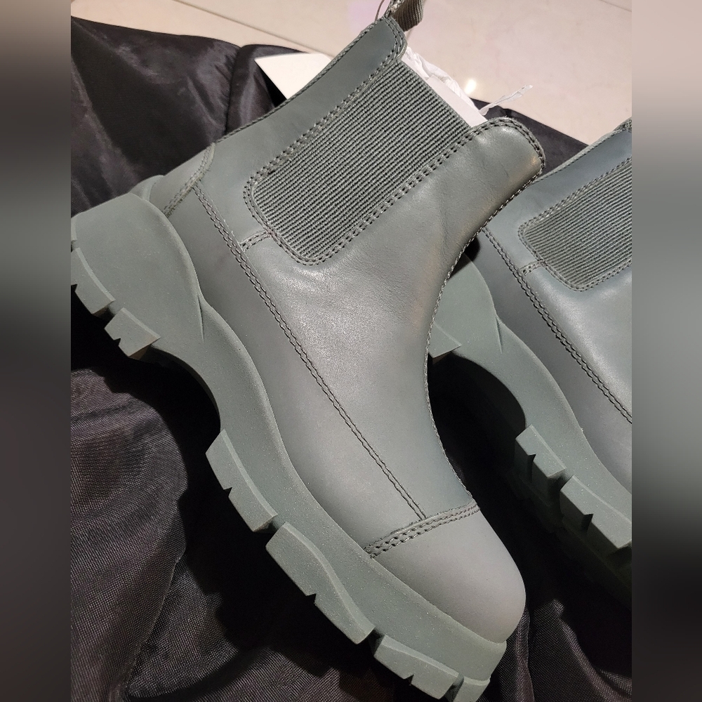 COS Rubber-Trimmed LeatherChelsea Boots.
